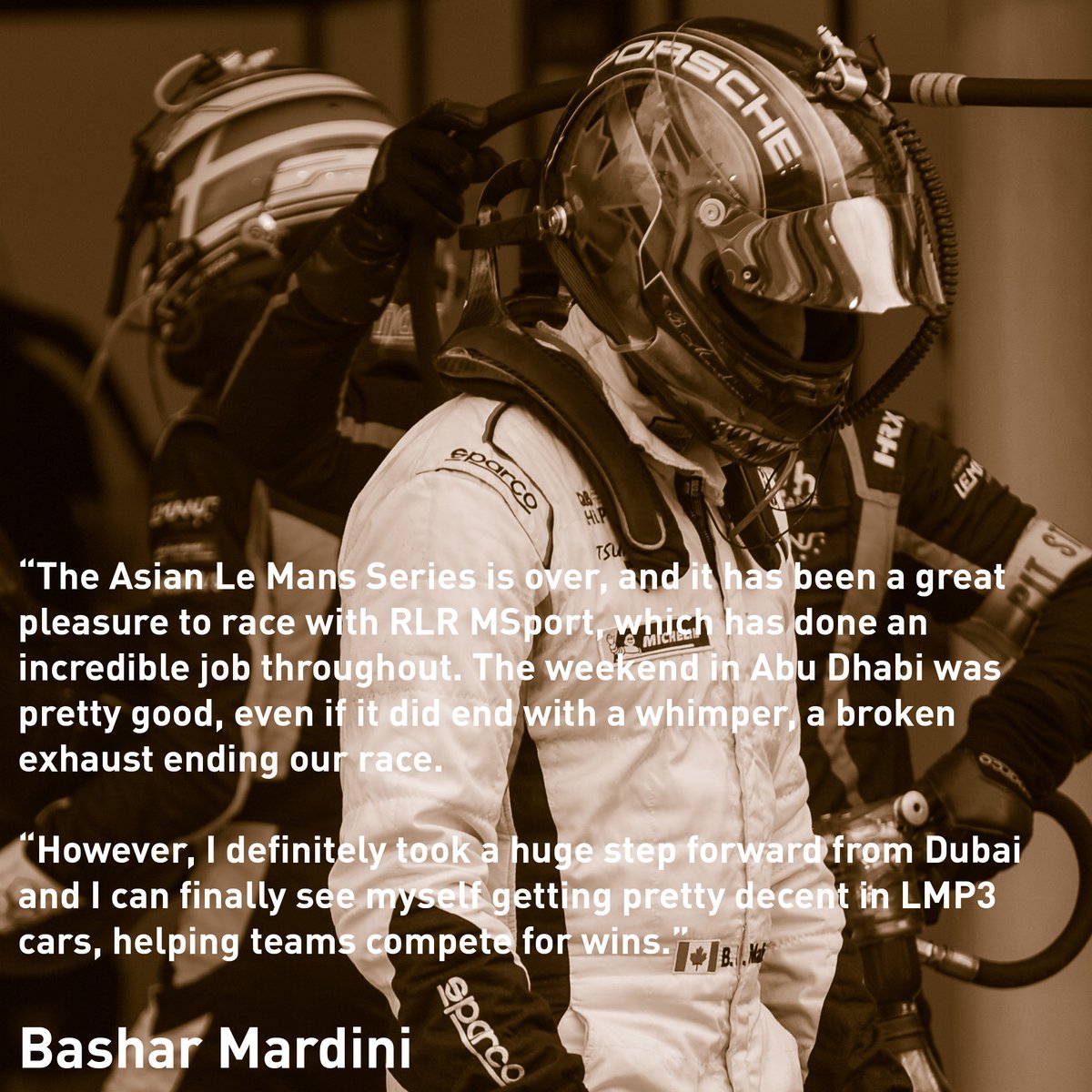 RLRMSPORT's tweet photo. RLReaction 🗣️ @AsianLeMans Series 4 Hours of Abu Dhabi 🇦🇪 #4HAbuDhabi 

🇦🇪 Bashar Mardini
🇺🇸 @MPHanratty
🇩🇰 Malthe Jakobsen

#RLRMSport | #AsianLeMans | #EnduranceRacingForAsia | #Motul | #PoweredbyMotul | #YourWearYourWay https://t.co/yhRAZS3bIn