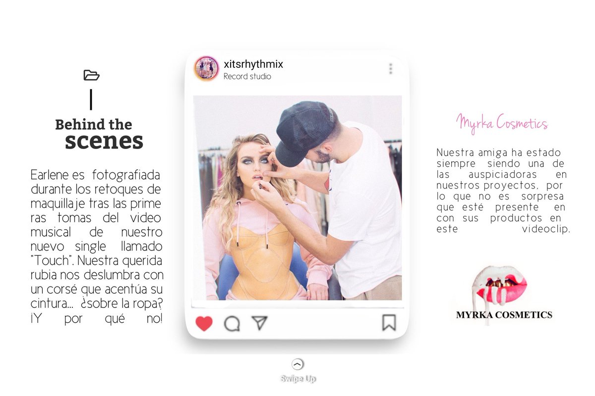 xitsrhythmix's tweet photo. ⠀⠀⠀⠀(🎬)  #JustATouch... 
⠀⠀⠀⠀⠀⠀to the Behind the scenes.

Detrás de cada video existe toda una producción y trabajo de muchos. Myrka es parte de nuestro especial equipo y Lene está aquí para dar muestra de eso. ¡Amamos trabajar juntas! https://t.co/ZLXCTJb5DY