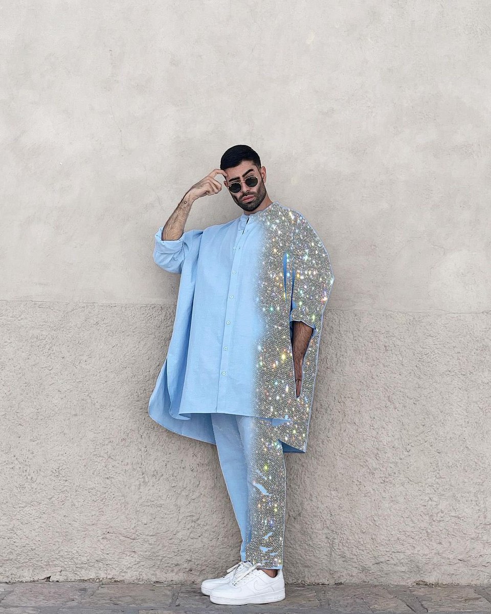 DavidSilva_mx's tweet photo. ✨SHINE✨ SHINE ✨SHINE✨This mood for the rest of the year. #TotalLook baby blue disponible. #DavidSilvaMX https://t.co/C2XGbwXYDP