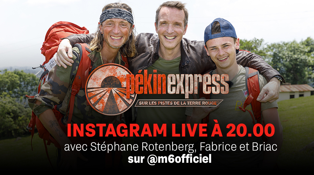 #PekinExpress est de retour ce soir ! 📺🎒 À cette occasion, retrouvez à 20.00 @Steph_Rotenberg sur notre compte Instagram. Il sera en live avec Fabrice et Briac, binôme emblématique qui participe à 'Itinéraire Bis' ➡️ instagram.com/m6officiel/