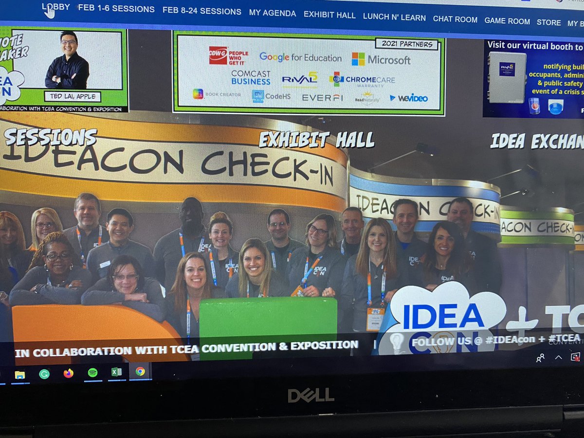 teacherpahl's tweet photo. #IDEAcon and #TCEA conference today!  - navigating this virtual conference with @MikeBerago and learning tech tips! https://t.co/jDRGmjLT9s