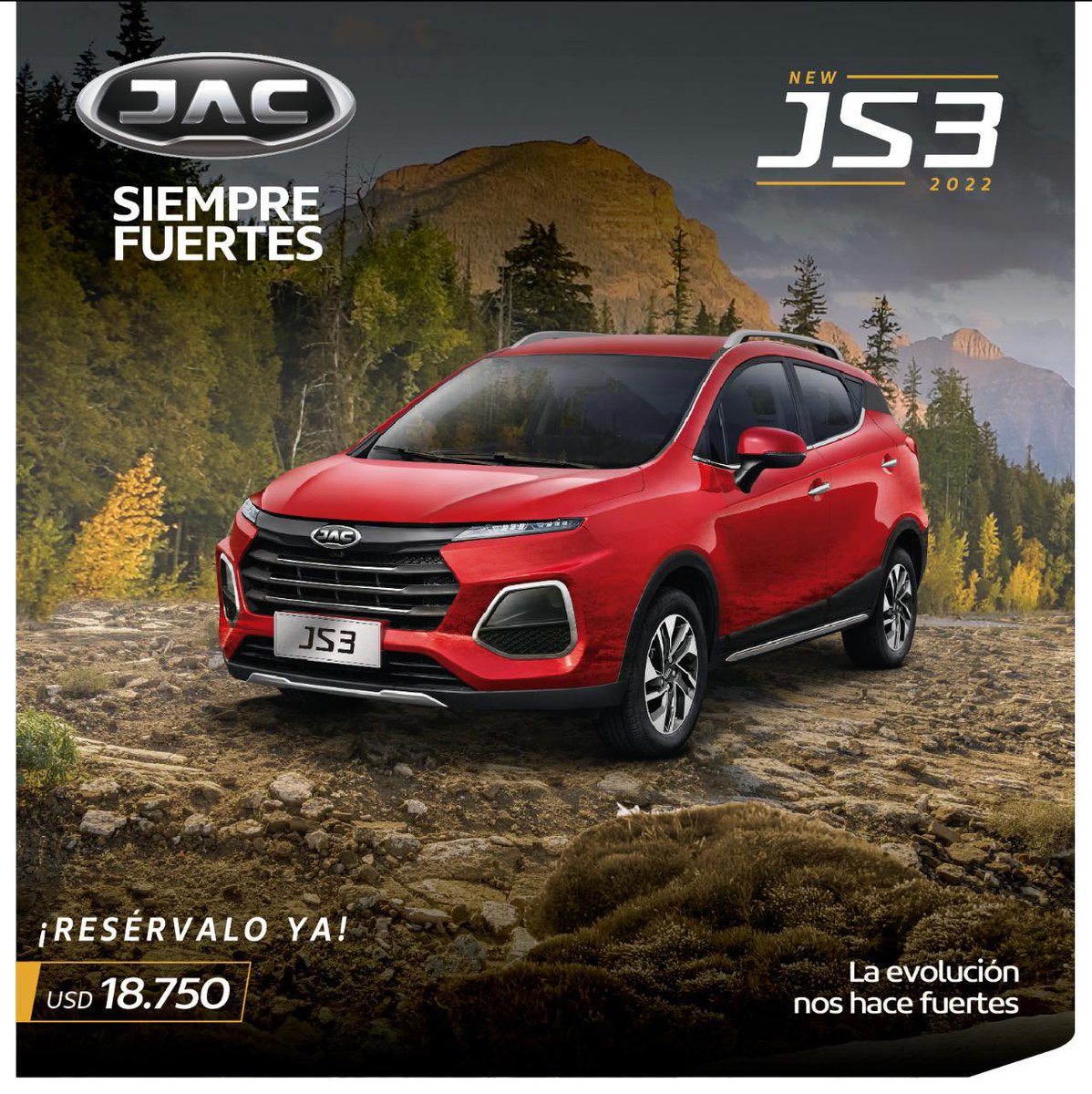 JACautosEC's tweet photo. Y se une a la nueva era de JAC, nuestro nuevo JS3 2022, lleno de modernidad, tecnología y detalles. Contamos con la garantía más fuerte del mercado. 💪🏼🚘

¡Reserva el tuyo ahora!

Por tan sólo $18.750

Descubre más aquí 👉🏼 https://t.co/zEIB4xRkp7 https://t.co/h4EqN7vz5H