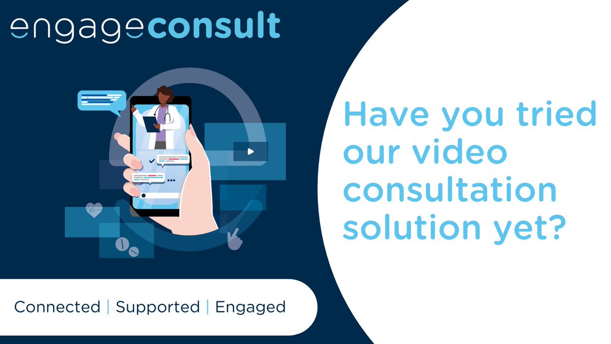 engagehealth's tweet image. Provide your patients with easy access to care and advice without the need for them to visit their local GP practice in person. Discover Video Consultation with Engage Consult. ➡️ ow.ly/4Zkg50DGHxO #digitalhealthcare #videoconsultation #onlineconsultation #engageconsult
