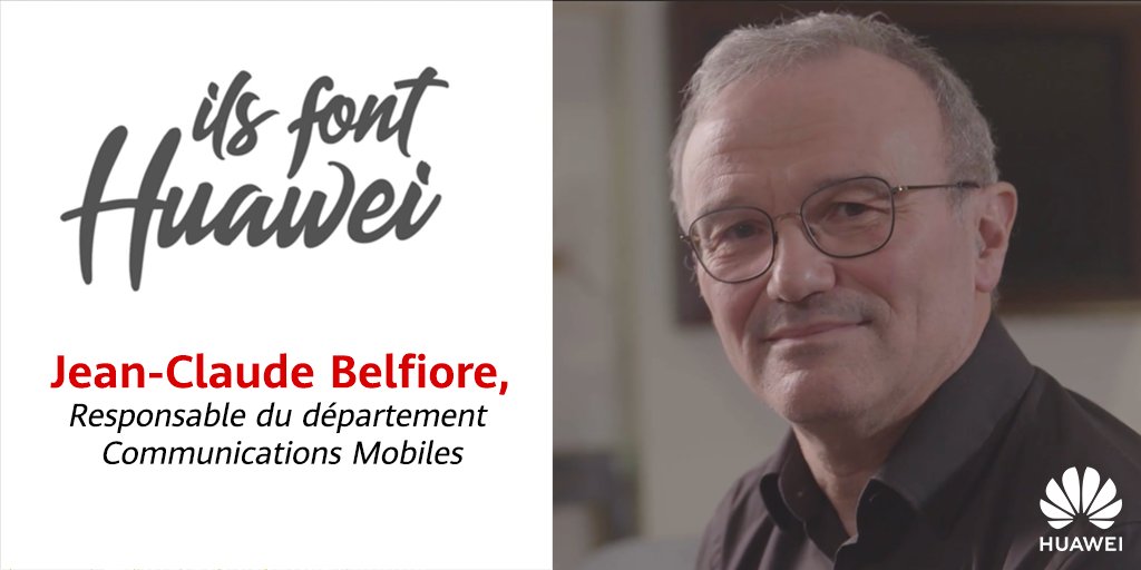 HuaweiFr's tweet image. #IlsFontHuawei Jean-Claude Belfiore, Responsable du Département Communications Mobiles, reviendra cette semaine sur la confiance et la liberté dont il a bénéficié au sein de Huawei pour faire avancer la #recherchefondamentale ! #TopEmployer2021