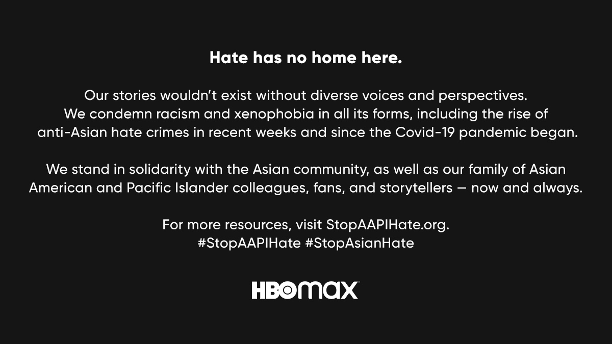 Our stories wouldn’t exist without diverse voices and perspectives. We stand with the AAPI community in condemning the recent rise in anti-Asian hate crimes, as well as all racists acts.
For more resources, visit <a href="/StopAAPIHate/">Stop AAPI Hate</a>.
#StopAsianHate #StopAAPIHate