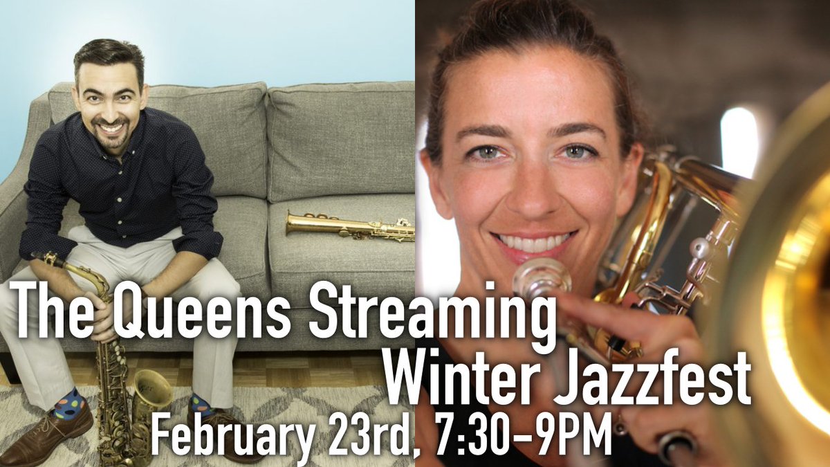 TOMORROW! The final night of our FREE Queens Streaming Winter Jazzfest starts at 7:30 PM EST, when we'll be streaming live from Culture Lab LIC at The Plaxall Gallery
Join us at youtube.com/watch?v=Z_NPPE…