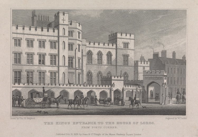 OldLondonNow (@oldlondonnow) on Twitter photo The Old Palace of #Westminster #London the Kings Entrance to the House of Lords
(1829 William Debble after T H Shepherd <a href="/YaleBritishArt/">YaleBritishArt</a> )
Lost to the devastating fire of 1834, out of the rubble rose Sir Charles Barry & Augustus Pugin’s Gothic masterpiece we know today. The Old Palace of #Westminster #London the Kings Entrance to the House of Lords
(1829 William Debble after T H Shepherd <a href="/YaleBritishArt/">YaleBritishArt</a> )
Lost to the devastating fire of 1834, out of the rubble rose Sir Charles Barry & Augustus Pugin’s Gothic masterpiece we know today.