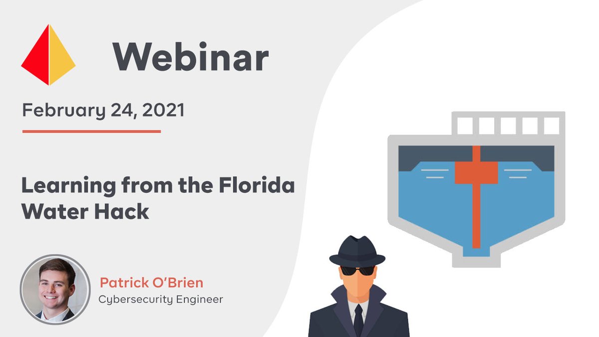 exidaLLC's tweet image. This week&apos;s webinar: exida.com/Webinars/learn…  #exida #webinar #cybersecurityplan #cybersecurityawareness #cybersecurity #iec62443 #oldsmar