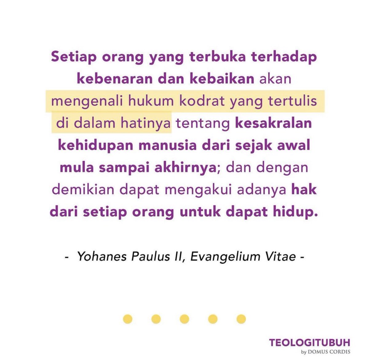 TOBInsighT's tweet photo. Gereja Katolik melarang aborsi karena ingin melindungi semua pihak dari kerusakan yang sangat besar ini. 

Terlepas dari masa lalumu, kamu juga bisa ambil bagian dari sekarang, untuk ikut melindungi kehidupan. Maukah kamu berjuang membela kehidupan?
#GerejaKatolik #omkindonesia https://t.co/cjk1iYgWwV