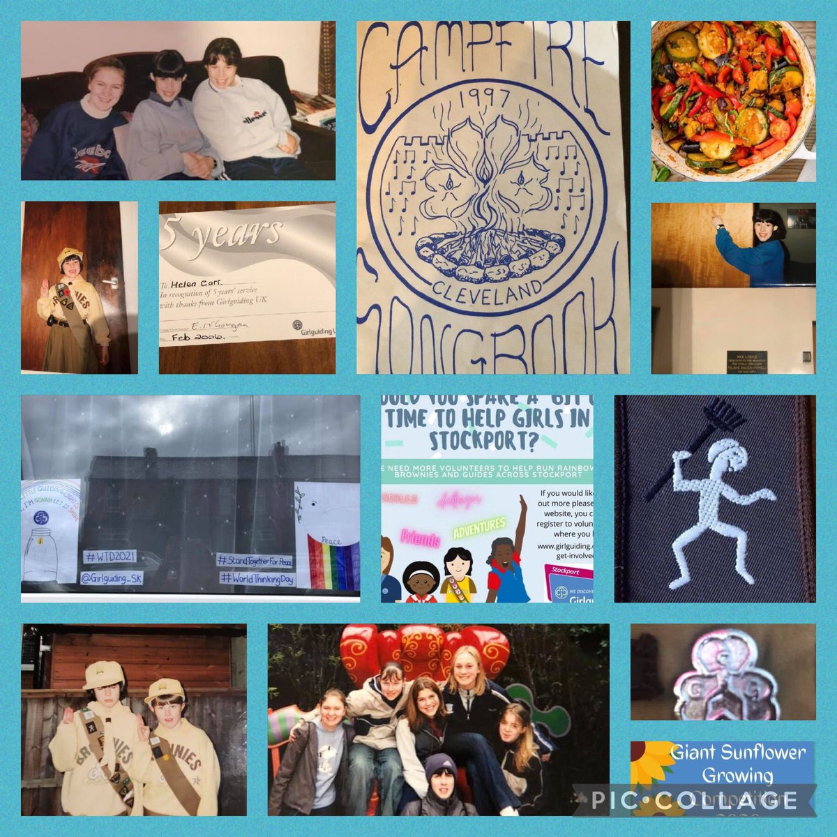 hepope84's tweet photo. My #GuideMonthChallenge with pictures from my childhood in County Cleveland , uni days in Lancaster and my adult leadership and own children’s guiding journey in @Girlguiding_SK @Girlguiding_NWE https://t.co/dK5WEcOTTx