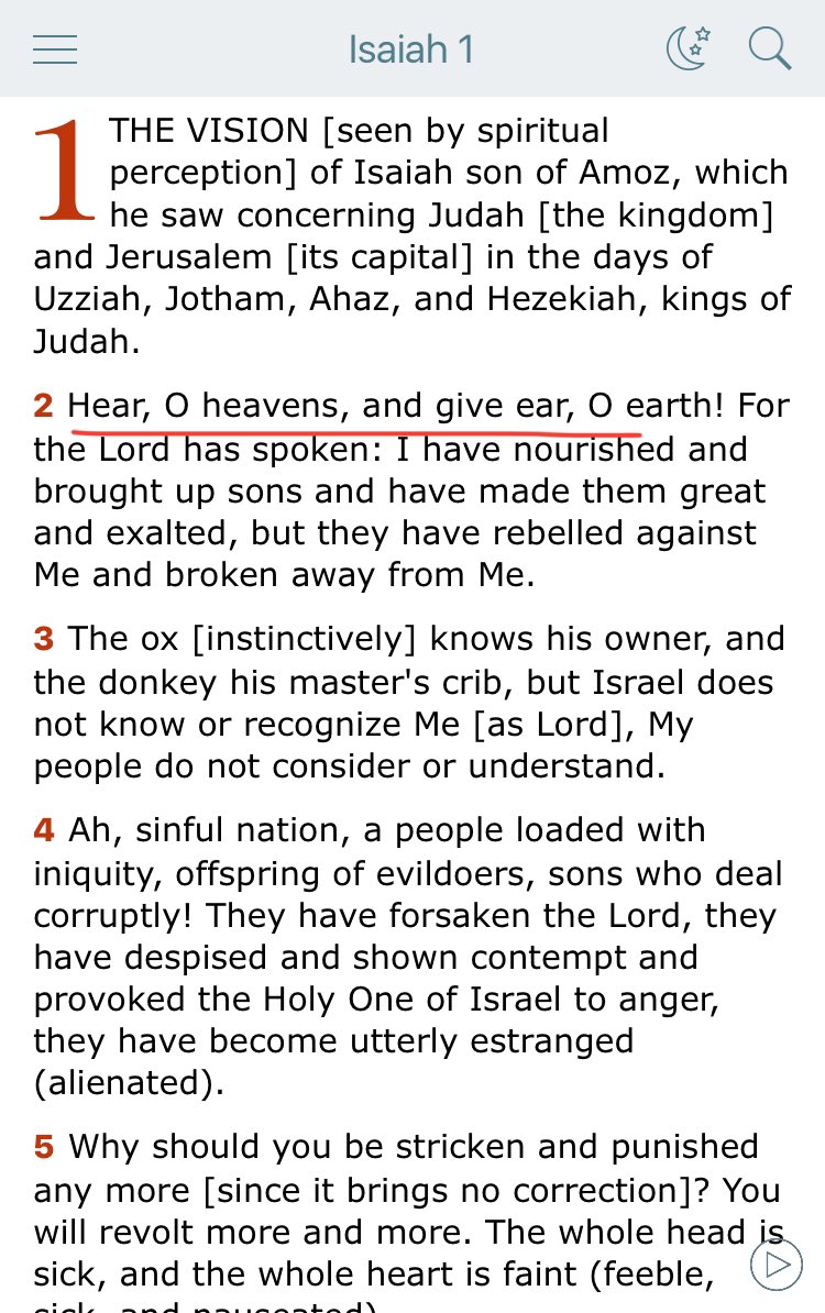 VictoryOlaleye's tweet photo. Isaiah has this dramatic portrayal of the entire Bible: having 66 chapters (like the Bible’s 66 books), 
Chapter 1 just like Genesis begins with God setting the Heavens &amp; Earth in order with His word and Chapter 66 like Revelation ends with a New heaven, earth &amp; judgment of sin. https://t.co/g0LnayOHVs