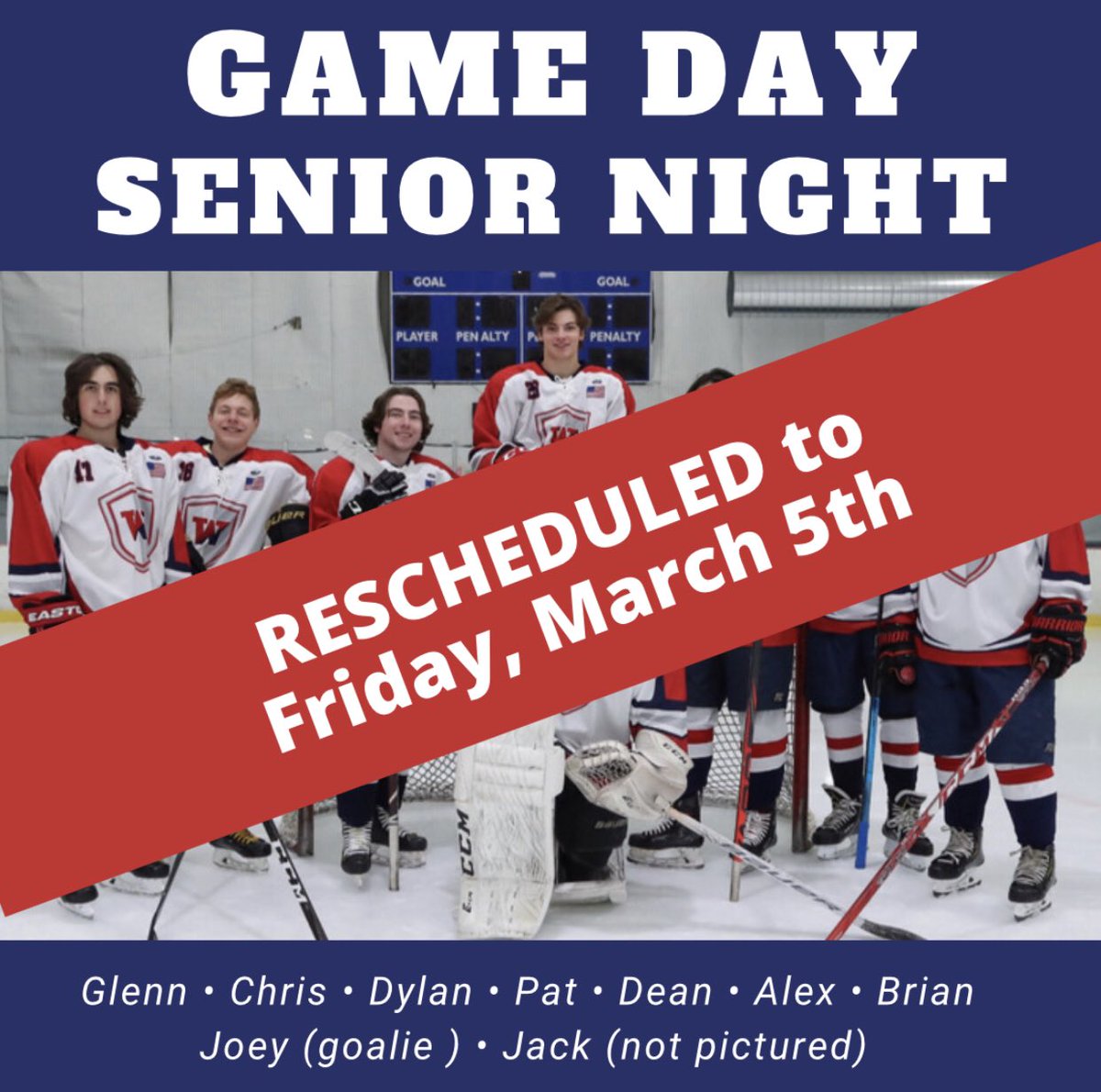 We need to reschedule. :(