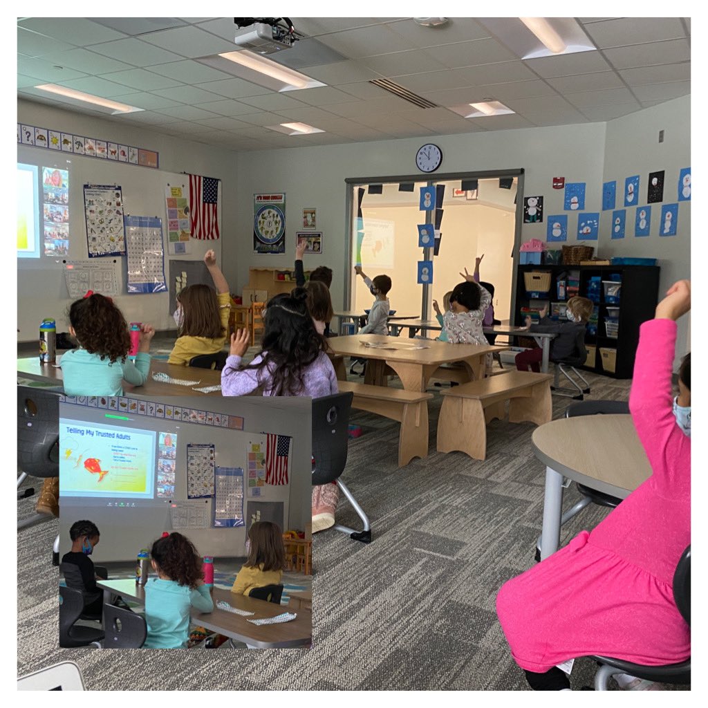 Learning about body safety and the importance of having at least 2 trusted adults we can talk to. Thank you  <a href="/ICPYAS/">IN Ctr for Prevention of Youth Abuse & Suicide</a> and <a href="/NBELeiner/">Sherri Leiner</a> #BulldogSafety❤️