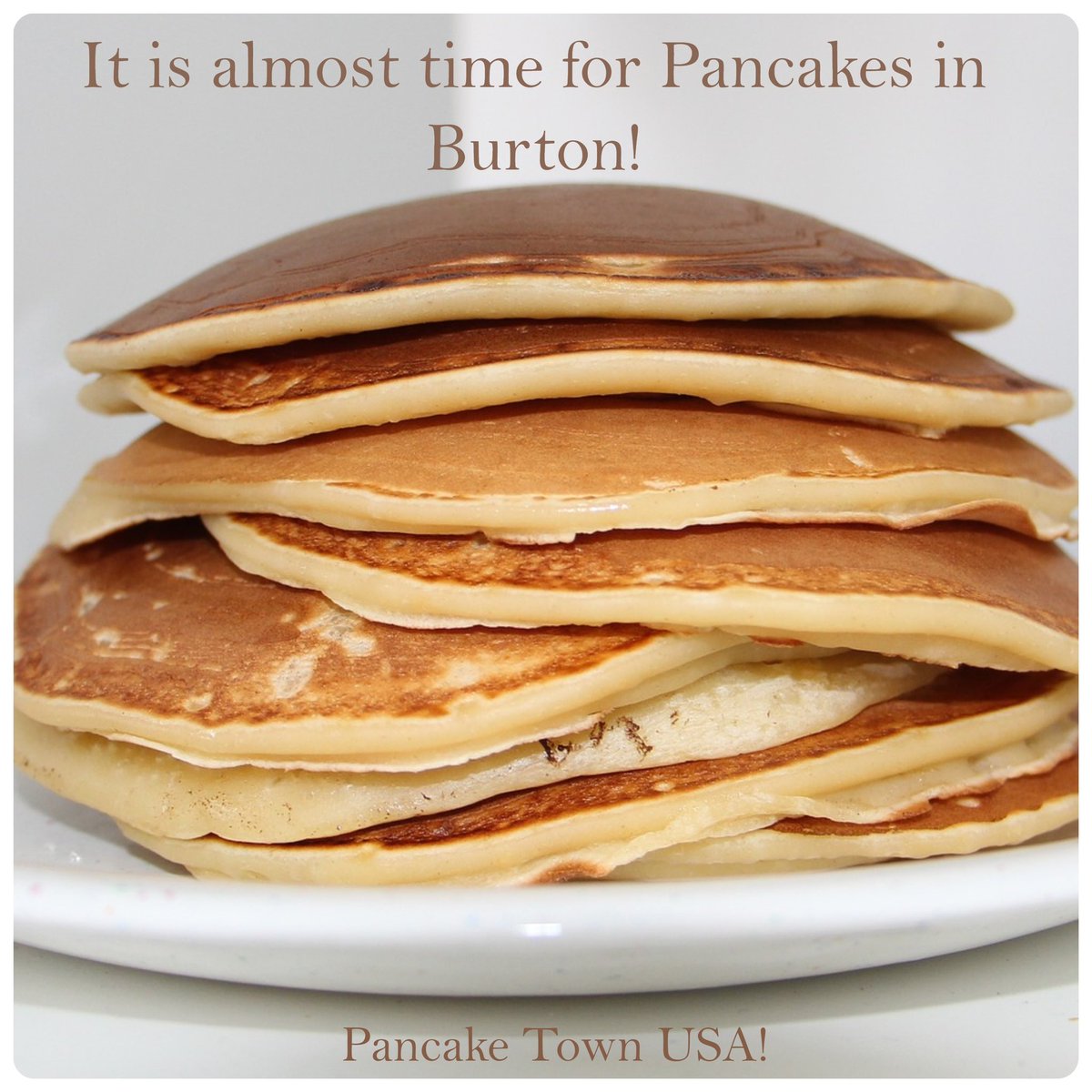 Burton_Chamber's tweet image. Pancake info:
 
Century Village
Every Sunday in March
9-2
Take out Only
Place order at West Gate 2
Pay and receive order number
Drive to Bond Building following marked driveway to pick up order and exit $8 for 6 Pancakes, 4 link sausage, white chocolate milk,orange juice or water
