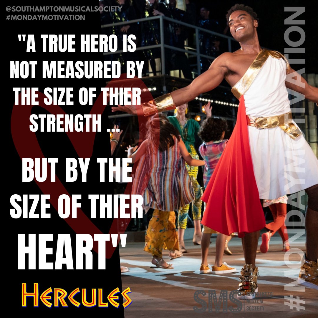 #Mondaymotivation this weeks comes from #Hercules ❤️

#SMS #Southampton #MusicalTheatre #Stage #Theatre #AmDram  #Musicals #Backstage