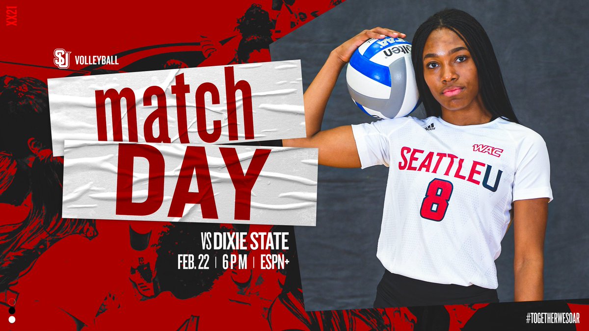 M A T C H D A Y

🆚 Dixie State
📍 Seattle
⌚️ 6 pm PT
📺 ESPN+
📊 statb.us/b/325153
📰 goseattl.eu/3sgM2eQ

#TogetherWeSoar | #WACvb