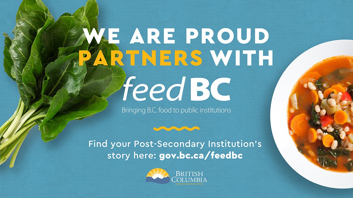 As one of nine post-secondary institutions partnering with #FeedBC, #myVCC is thrilled to help support B.C. #agriculture and enhance B.C.’s #foodsecurity and the #sustainability of regional economies: ow.ly/qd1N30rx9Lo