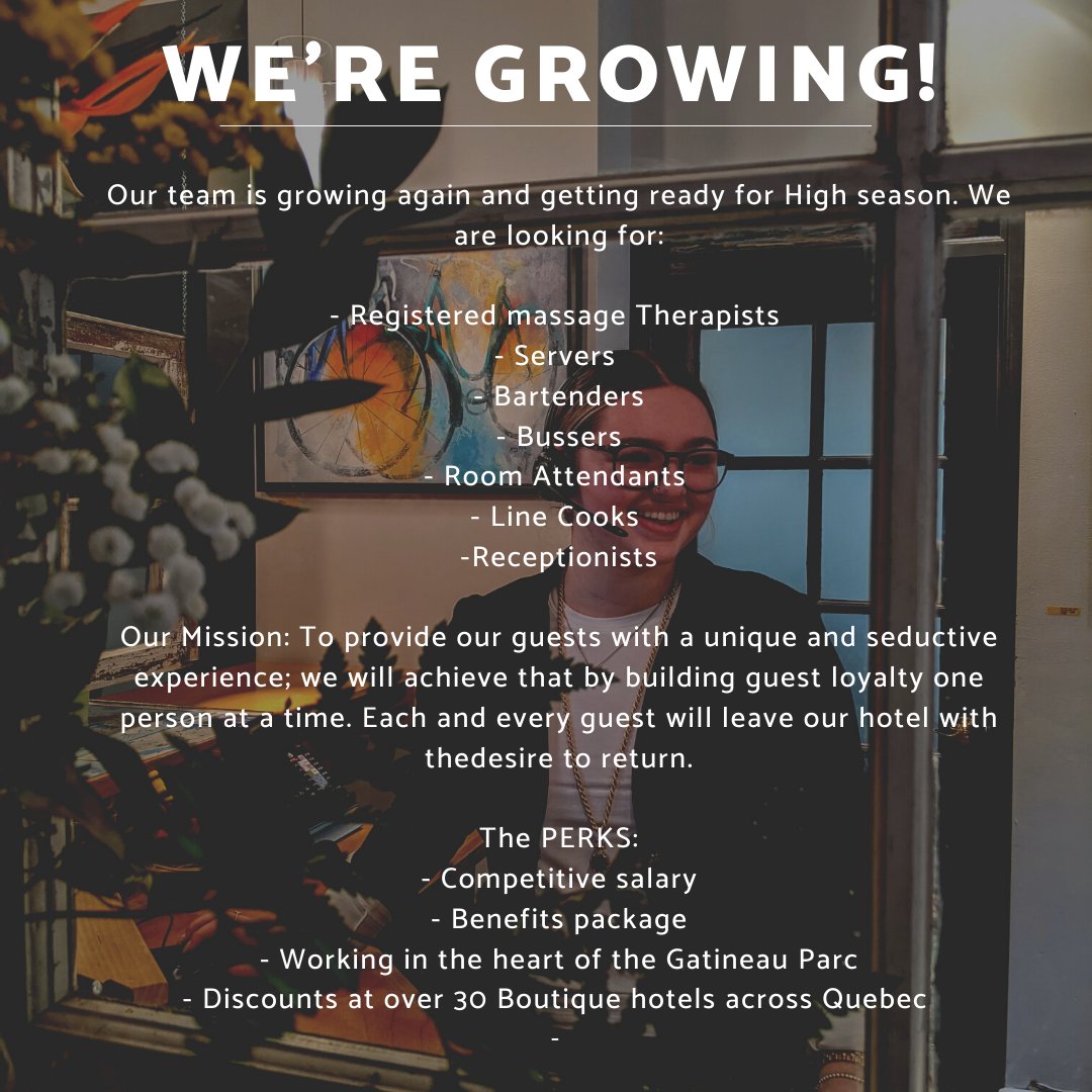 We have plenty of #hospitality #JobOpportunities at the Wakefield Mill. Training provided. Looking for experience-creating, hard-working, people loving people to #jointheteam!

#AllAboard! Next stop: the light at the end of the tunnel!