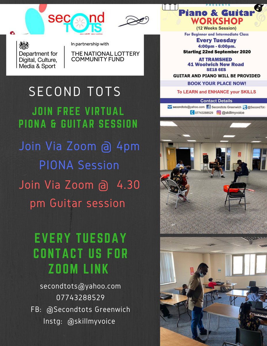 SECOND TOTS (@secondtots) on Twitter photo <a href="/SecondTots/">SECOND TOTS</a> Free Virtual Piona & Guitar Workshops <a href="/Royal_Greenwich/">Royal Borough of Greenwich</a> <a href="/greenwichlibs/">Royal Greenwich Libraries</a> <a href="/Naijagreenwich/">Naija Comm Greenwich</a> @thebarnfieldhub <a href="/Byoungstars1/">B Young Stars</a> <a href="/TNLComFund/">The National Lottery Community Fund</a> <a href="/DCMS/">Department for Culture, Media and Sport</a> <a href="/adel_khaireh/">Adel Khaireh</a> <a href="/dscottmcdonald/">Denise Scott-McDonald</a> <a href="/TraWoolwich/">Woolwich Common TRA</a> <a href="/misshootershill/">Miss Shooters Hill</a> <a href="/ElthamArts/">Eltham Arts</a> <a href="/mtpennycook/">Matthew Pennycook MP</a> @Matt_Morrow88 @WoolwichComCC #GreenwichHour <a href="/SecondTots/">SECOND TOTS</a> Free Virtual Piona & Guitar Workshops <a href="/Royal_Greenwich/">Royal Borough of Greenwich</a> <a href="/greenwichlibs/">Royal Greenwich Libraries</a> <a href="/Naijagreenwich/">Naija Comm Greenwich</a> @thebarnfieldhub <a href="/Byoungstars1/">B Young Stars</a> <a href="/TNLComFund/">The National Lottery Community Fund</a> <a href="/DCMS/">Department for Culture, Media and Sport</a> <a href="/adel_khaireh/">Adel Khaireh</a> <a href="/dscottmcdonald/">Denise Scott-McDonald</a> <a href="/TraWoolwich/">Woolwich Common TRA</a> <a href="/misshootershill/">Miss Shooters Hill</a> <a href="/ElthamArts/">Eltham Arts</a> <a href="/mtpennycook/">Matthew Pennycook MP</a> @Matt_Morrow88 @WoolwichComCC #GreenwichHour