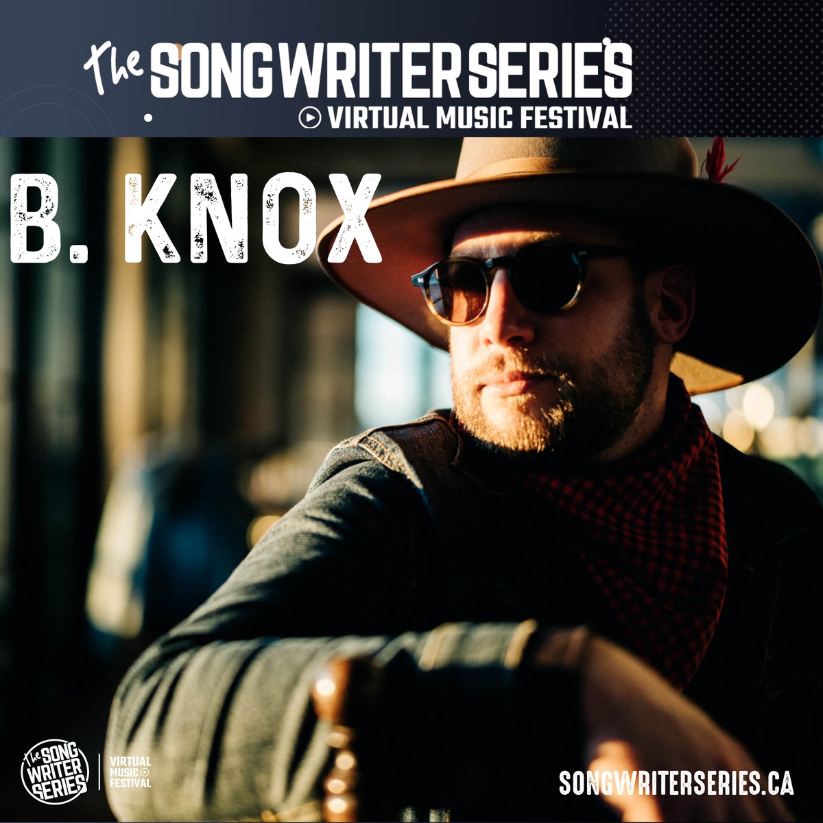 swseries's tweet photo. @bknoxmusic will be part of the Songwriter Series FREE Virtual Music Festival this Friday, February 26 at 8pm EST ! Pre-register at https://t.co/8cGQDB21Ov #swsvf https://t.co/cIB4uKYDsR