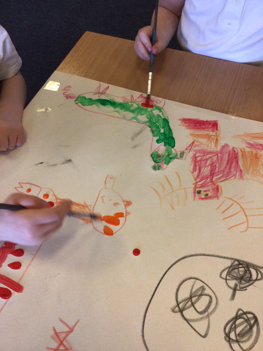 KS1stmargarets1's tweet photo. ...before they then chose lots of bright coloured paints to add different spots, stripes and stars like Cave Baby did 🎨
#year1 #ks1provision #cavebaby #year1art https://t.co/Ie0yjGSYjb