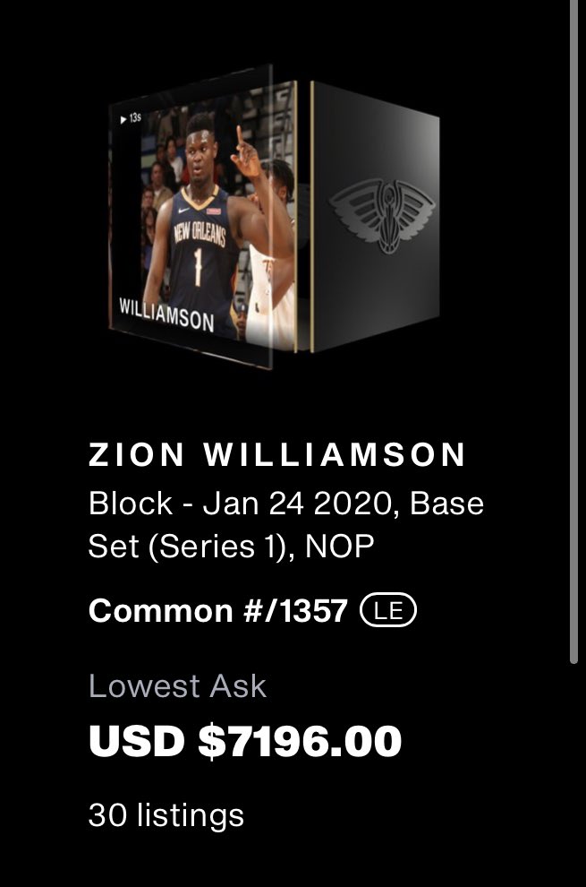 ResellCalendar's tweet image. Prices now.

All you had to do was listen! #NFT #NBATopShot #NFTs 🏀