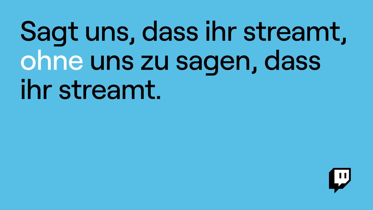 TwitchDE's tweet photo. ✨ Chat, hört ihr mich? ✨ https://t.co/EgzbCzyOOm
