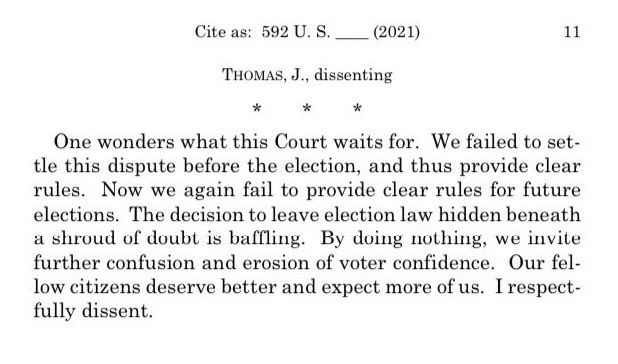 Clarence Thomas with the verbal smackdown