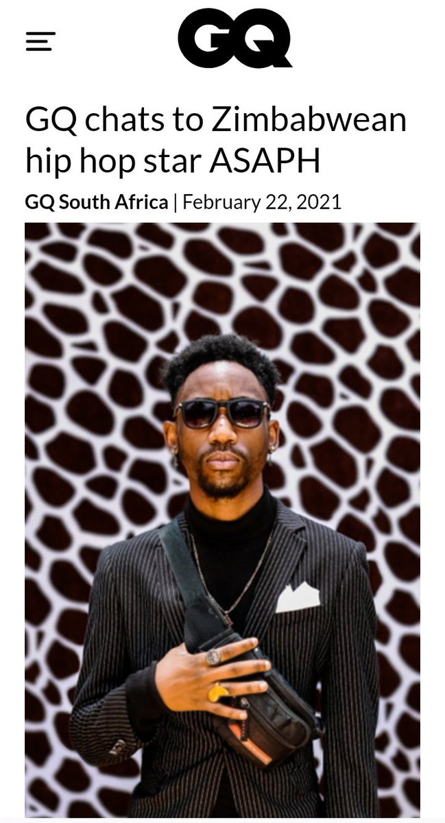 AsaphAfrika's tweet photo. Mad humbled to be featured in GQ Magazine | @GQdotcoza
๐๏ธ @GilmoreTee
๐ท @ThisIsCharleson
MUA ๐จ @LeboMmakola
Styling: @TinoMufud x #SergeTakwi
Wardrobe: #Stars29
๐ https://t.co/qQxqqLIUcJ https://t.co/d6blS3Joa9