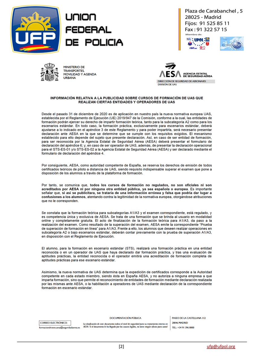 UFP Madrid tweet media