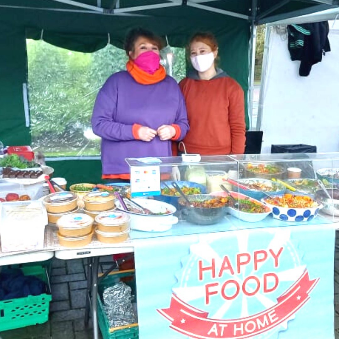Visit Ciara and Shaina at the @HappyFoodatHom1 stall every Friday! To save time, you can preorder for collection at the stall or just come along and browse their #vegan delights! #farmersmarket