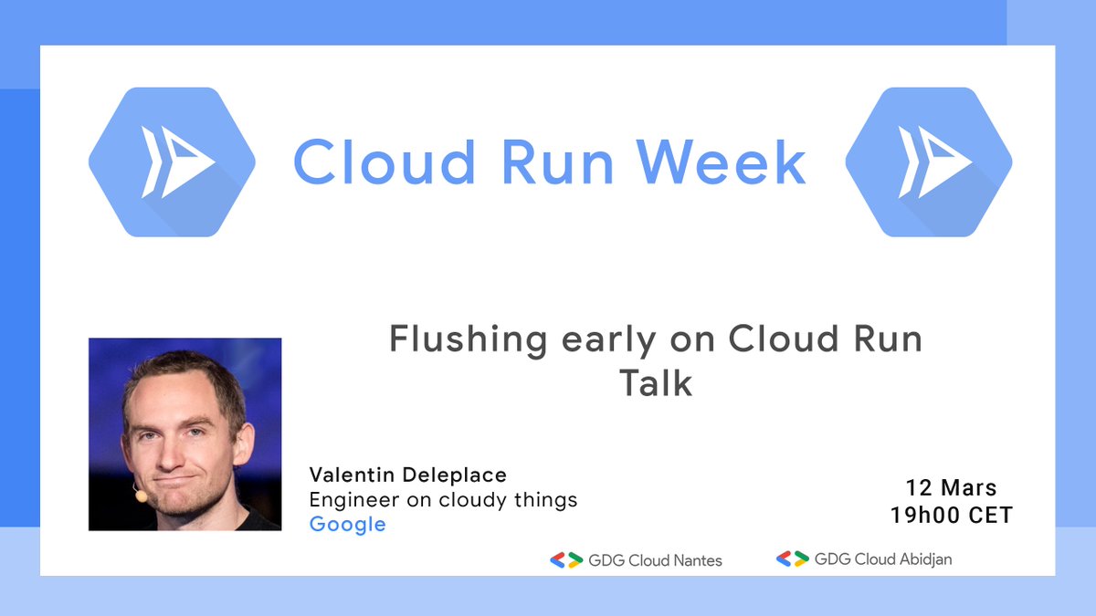 gdgnantes's tweet image. 5️⃣ Enfin, le vendredi, @val_deleplace nous présentera le &quot;Server-side Streaming&quot; avec Cloud Run et des exemples sous doute en @golang 
gdg.community.dev/events/details…
Talk en 🇫🇷