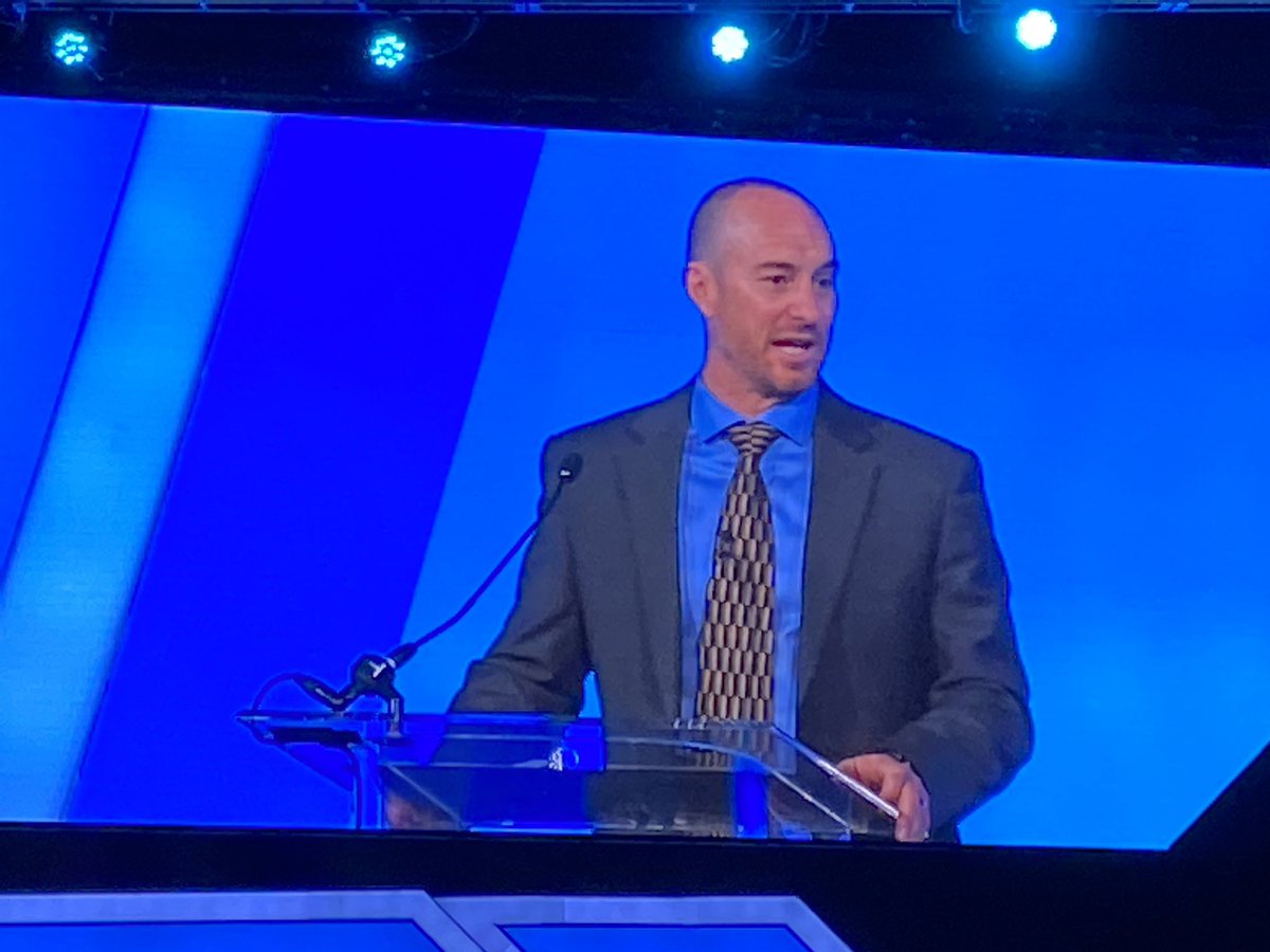 JamesBryant39's tweet photo. Holy Cow! Coach Cav brought some energy to the room while speaking about Leaving a Legacy. #WildcatWay #coachessummit https://t.co/sS8wDenlWe