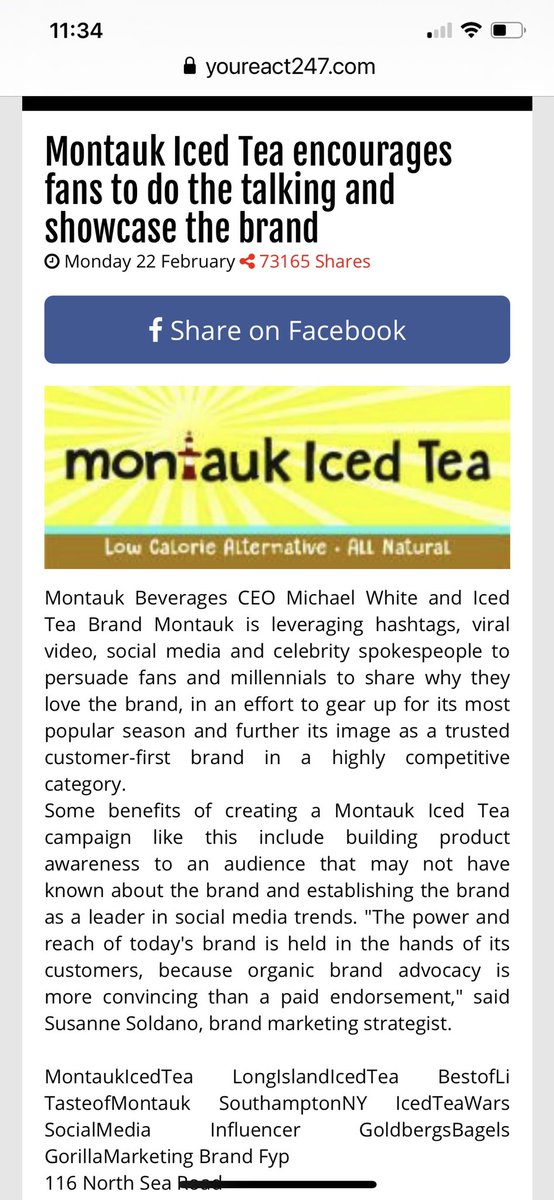 ShopMontauk's tweet photo. Montauk Iced Tea encourages fans to do the talking and showcase the brand https://t.co/jaAFkuuxD5… #montaukicedtea #snapplelove #montauklove #marketingonline #flavoreddrink #Influencer #TikTokviral #montaukbev #tea #kosher #harneytea #pureleaf #icedtea #hamptons #rt @MontaukTea https://t.co/jAdUinNmPb