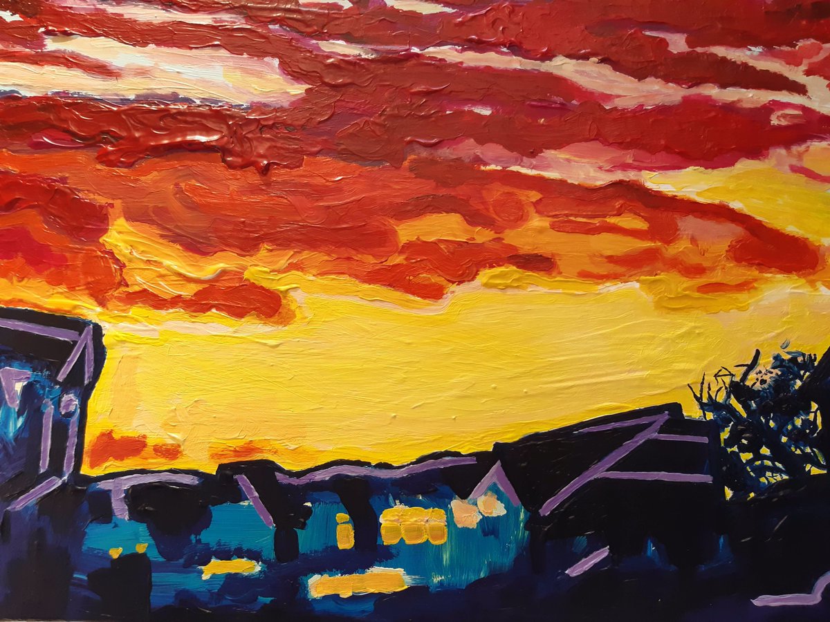 JohnGM_ARTIST's tweet photo. MORE detail from 'West Harbour' (revisited)!
#details #acrylicpainting #painting #art #artist #fineart #sunset #clouds #cloudscape #sunset #dalerrowney #impasto #lockdownartist #landscapepainting #landscape #sunsetpainting https://t.co/0mjtMm3THV