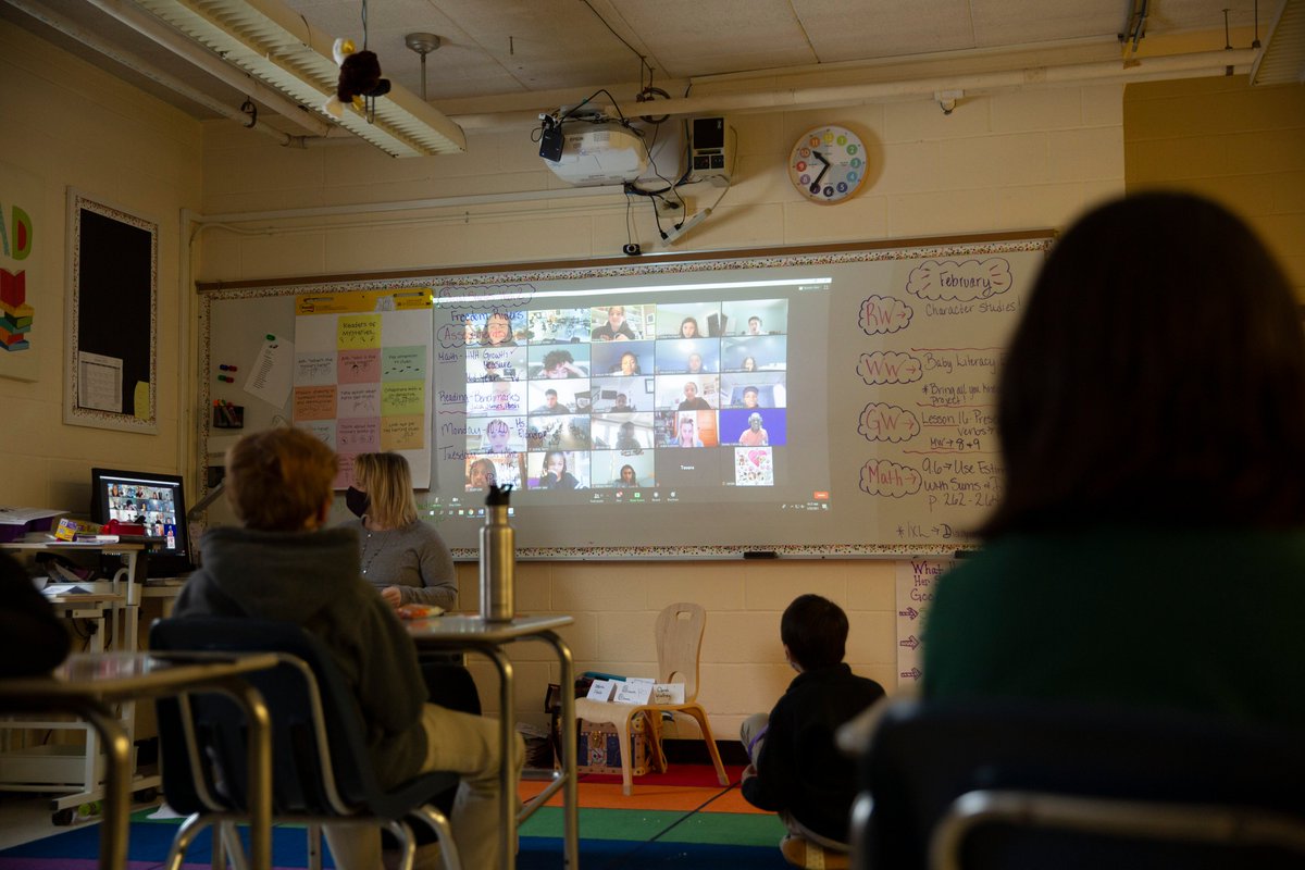 McDonoghSchool's tweet photo. Suzi Eldridge's seventh grade OnStage class held an Improv Workshop over Zoom for lower schoolers this morning, teaching their younger schoolmates everything they have learned about acting off-the-cuff. #performingarts #crossdivisionallearning #joyinlearning https://t.co/YIrJKN22iH