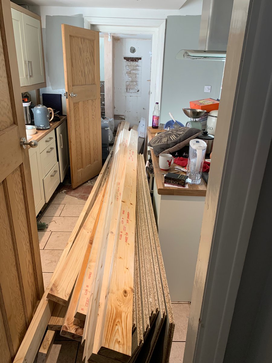 MatMlee's tweet photo. Empty Garage on https://t.co/mIeN654MTh full of wood but not for long thanks to good family and friends from the job! We are all fairly shattered tonight but the new floor for the garage renovation is almost done.Big thanks to those that helped.👍 https://t.co/YTtU4PR8VM