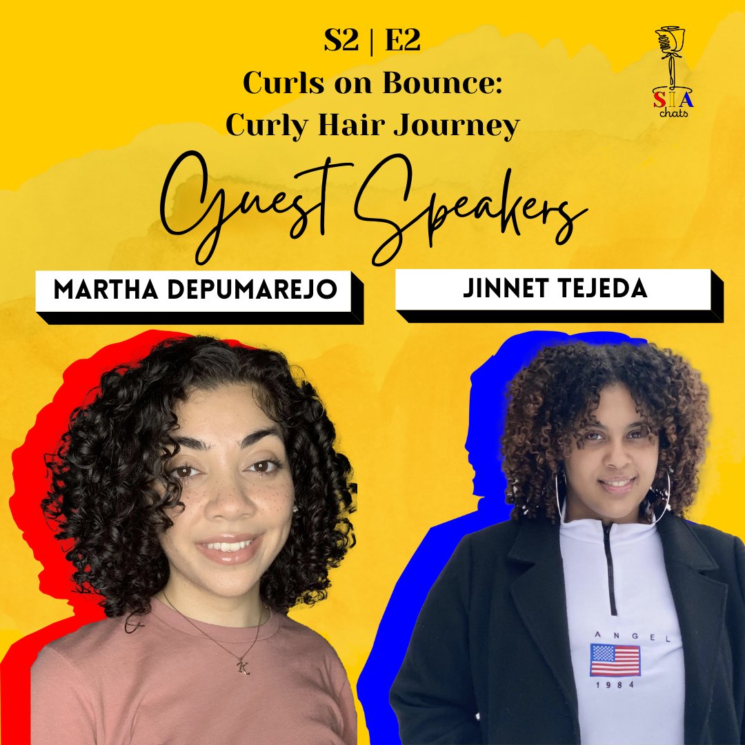 HermandadDeSIA's tweet photo. Martha De Pumarejo &amp;  Jinnet Tejeda ( @Jinnetxo ) are joining us for E2 to share their journey on loving their curly hair. https://t.co/IRDgRw4s4Z
