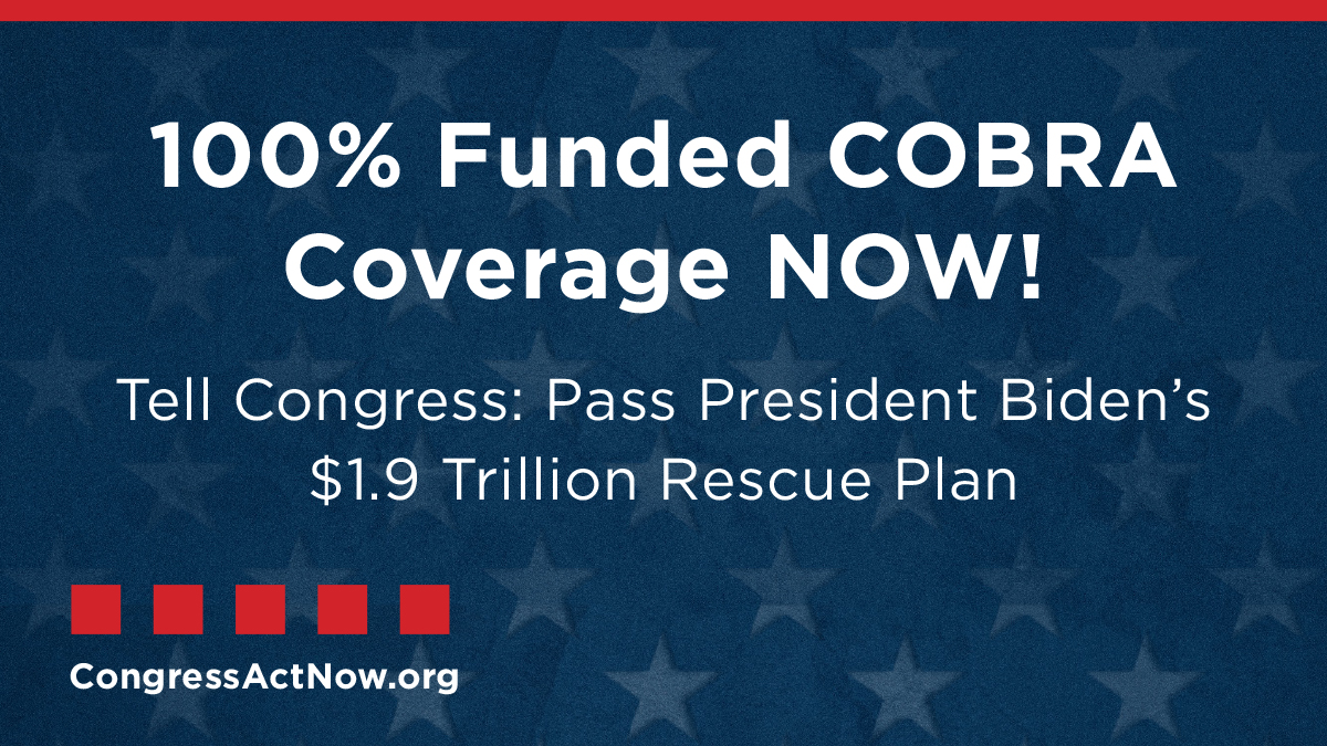 Tell Congress: 100% funded COBRA coverage NOW: 
L24: actionnetwork.org/letters/worker…
L57: actionnetwork.org/letters/worker… 
#CongressActNow #COVIDReliefNOW