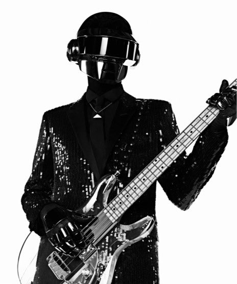 CoutureIsBeyond's tweet image. Daft Punk for Saint Laurent by Hedi Slimane (2013).