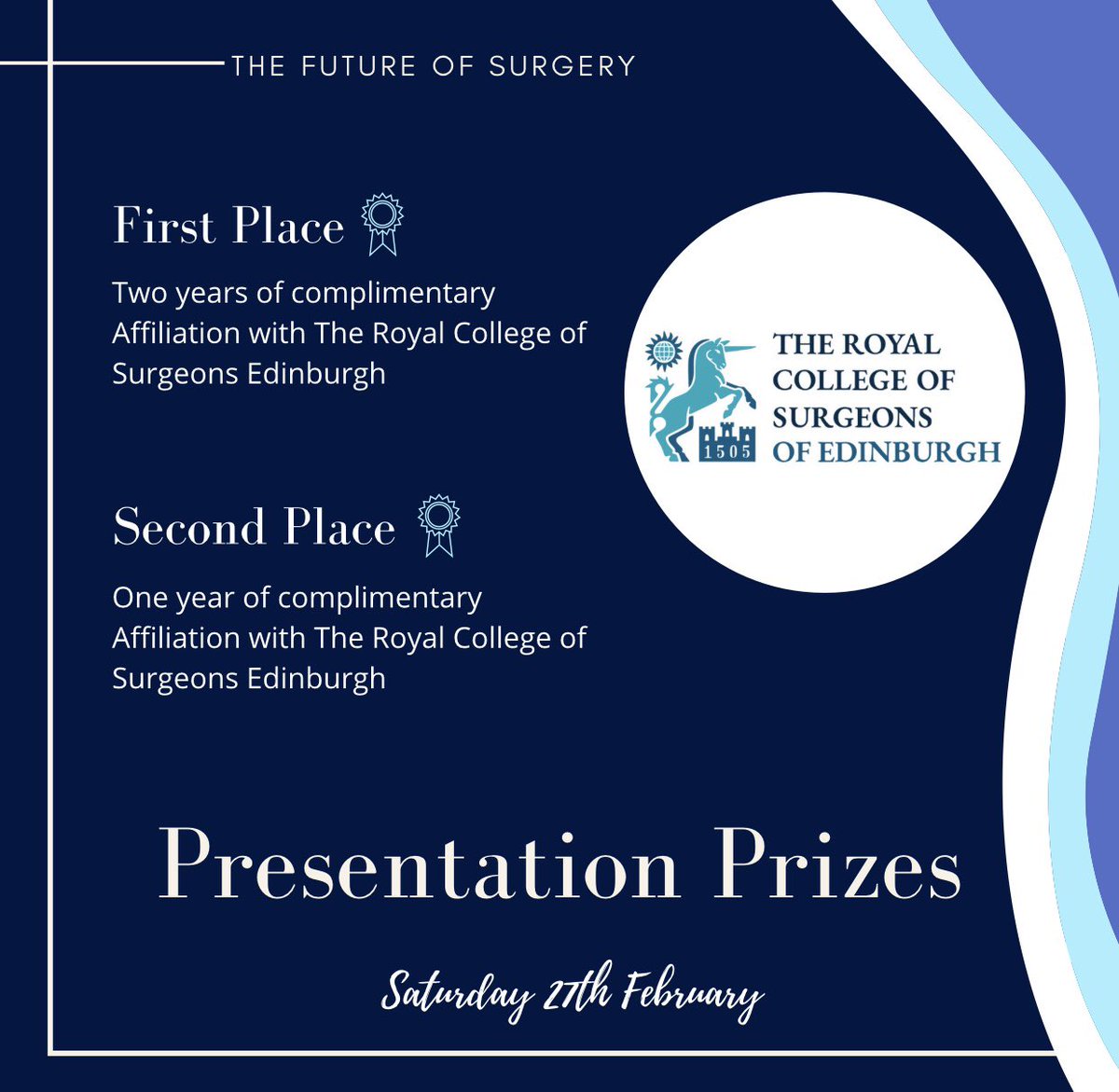 The Future of Surgery Conference, Saturday 27th February.

Scrubs are honoured to introduce the judges for the Oral Presentation Competition, Miss Sandra McAllister (<a href="/Sandra_McA/">Sandra McAllister</a>) and Mr Stuart McIntosh (<a href="/StuartAMcI/">Stuart McIntosh</a>).

Ticket numbers are limited: bit.ly/39nwE8k.