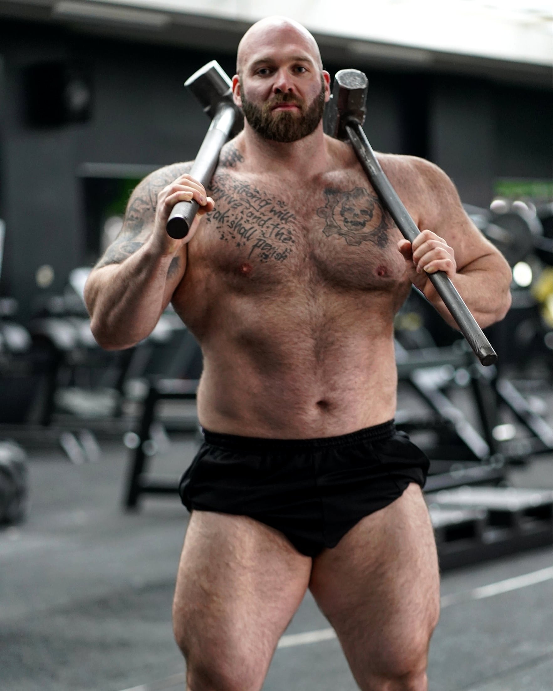 Gerald Gschiel The Human Bear Fanpage - #repost @gschielgerald_thehumanbear  ---People call me cave man, but I am fine with that 😜😂 #caveman .  #bigfood #sasquash #musclebear #muscleman #alphamale #alpha #hairyman  #hairychest #beard #