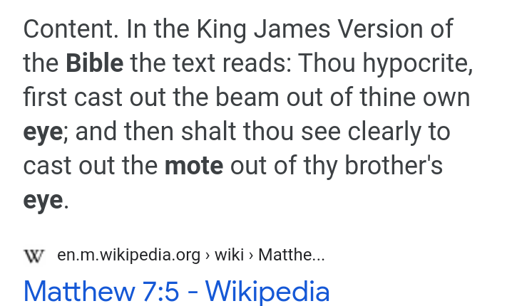 PaulCJCross's tweet photo. @mrjamesob It's a case of brexit—blind—spot

Matthew 7 5 👇 📎 https://t.co/RqIFI0IoIt