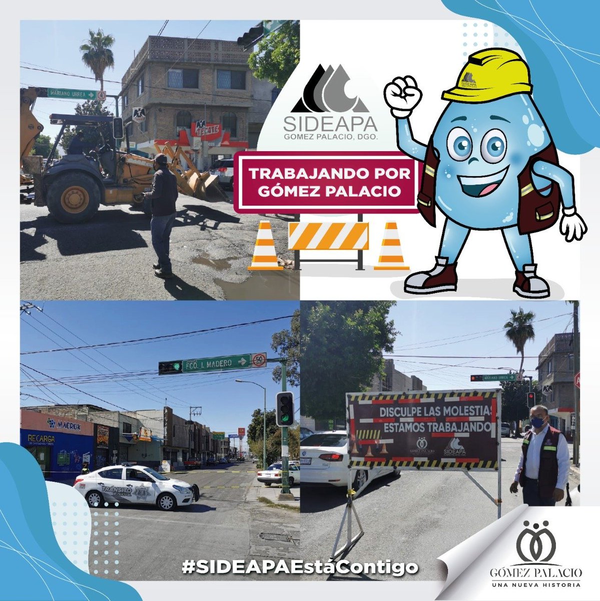 sideapa_gp's tweet image. 🚨🚥¡Atención!🚦👈

👷🏽‍♂️🚧 A partir de este lunes 22 de febrero, personal del #Sideapa, realizará labores de reposición de línea de drenaje.   

🚧🛠️ Debido a estas labores la calle Urrea entre Madero y Victoria permanecerá cerrada. 

🚙Use vías alternas. 

#SideapaestáContigo💧