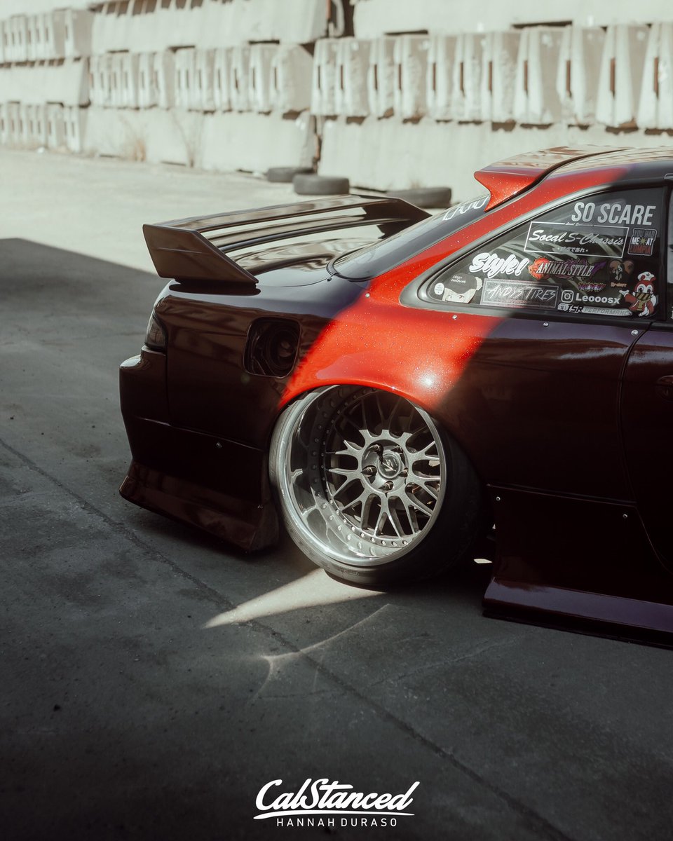 calstanced's tweet photo. Leo’s 240sx is as clean as it gets. I love the deep wine red colour, what a sick car. What’s your opinions? Do you prefer brighter reds or darker reds? https://t.co/cG5b6OESwW