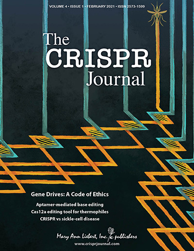 The new bumper issue of CRISPR J -- kicking off our fourth year -- is online now!
Cover by our artist-in-residence <a href="/monooyee/">Yee Mon Oo</a> 
liebertpub.com/toc/crispr/4/1