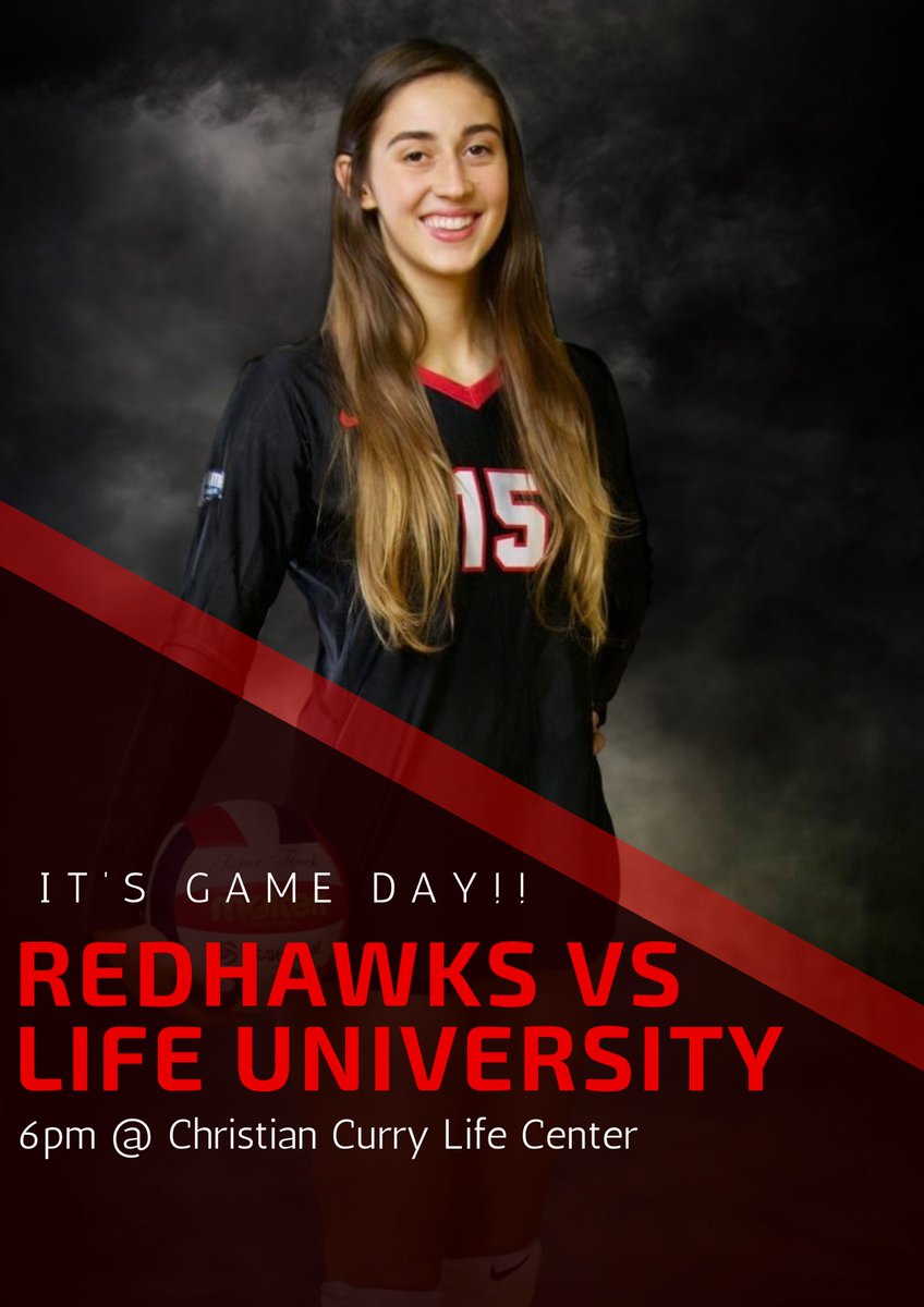 UTSVolleyball's tweet photo. It’s game day in the CLC as your Redhawks take on Life University! 🏐 
Brought to you by setter Fernanda Orsi! #goredhawks

For all of you unable to come watch be sure to tune in to our live stream on https://t.co/m1UvEbnzyq https://t.co/uJgDuOV07a