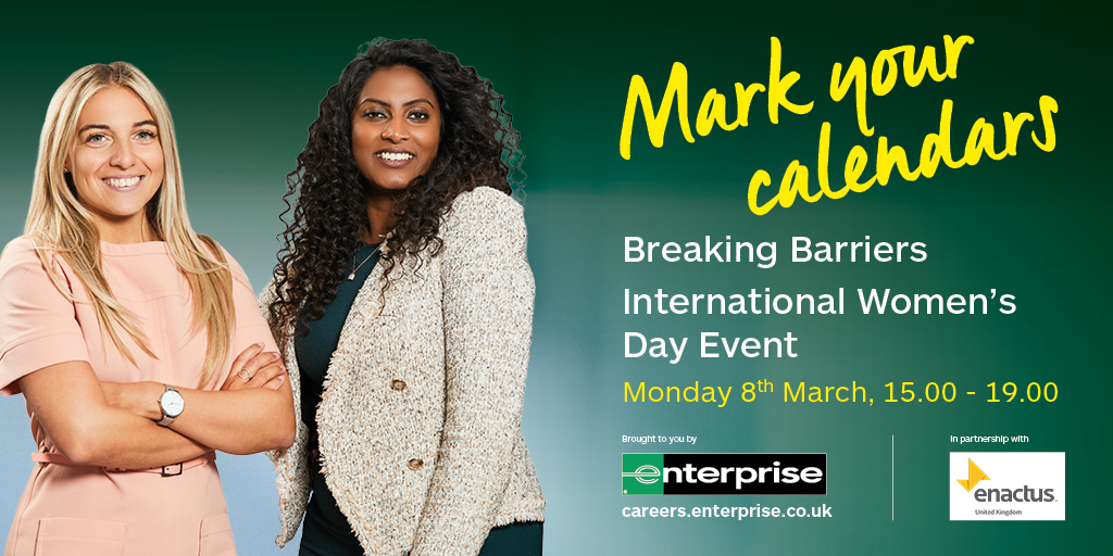 Join us this #InternationalWomensDay! 

You're invited to a packed afternoon of inspirational speakers and practical sessions designed to raise aspirations, challenge bias and break barriers. 

Find out more and register here: bit.ly/3qzeUyb

#IWD2021 #ChooseToChallenge