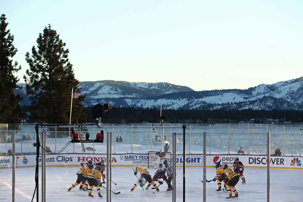 ByChrisMurray's tweet photo. Some of my favorite photos from last weekend's NHL games at Edgewood Tahoe. Some beautiful shots.

(📸 - Ezra Shaw &amp; Christian Petersen/Getty) https://t.co/tIrHXwOBe5