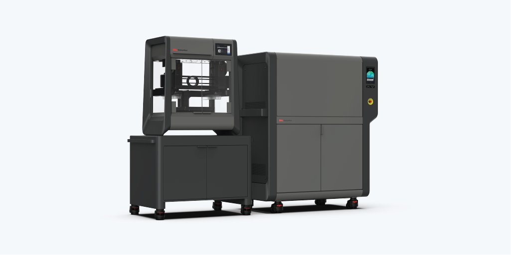 DesktopMetal's tweet photo. Are space limitations a concern at your facility? Join our webinar tomorrow at 8am or 1pm ET to hear how the #StudioSystem2 makes #AM printing easy with a smaller footprint in just two easy steps: print and sinter. https://t.co/MrgiMYWRAW https://t.co/kEtuUaCTFZ